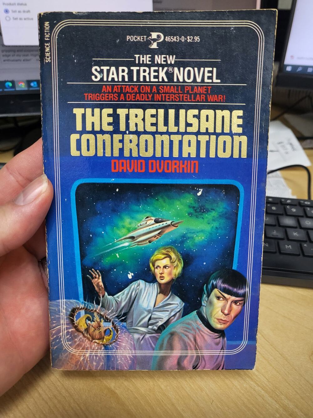 Star Trek Novel - The Trellisane Confrontation by David Dvorkin (1984) Book #14